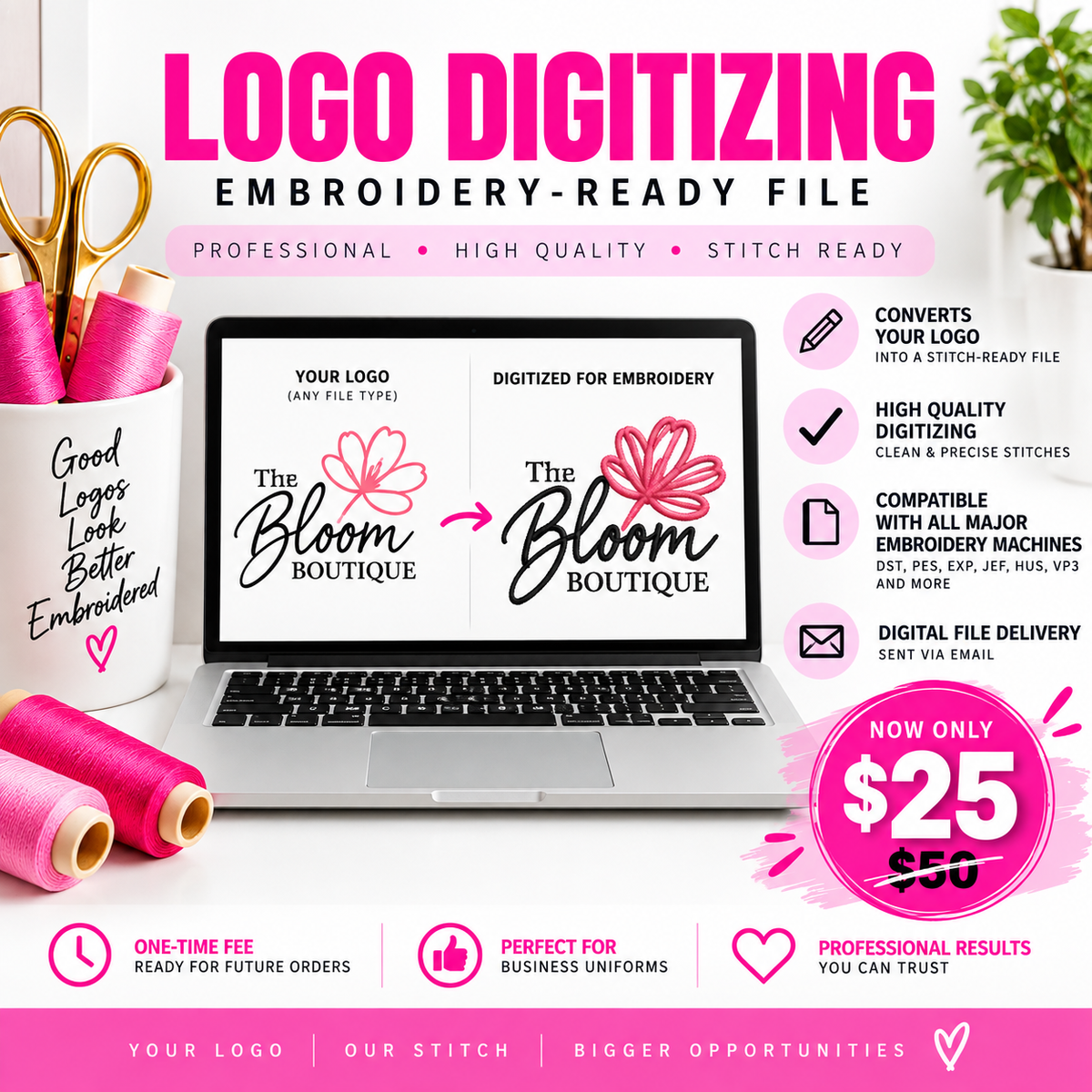 Embroidery - Ready Logo